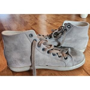 Hogan Men High-Top Suede Sneakers